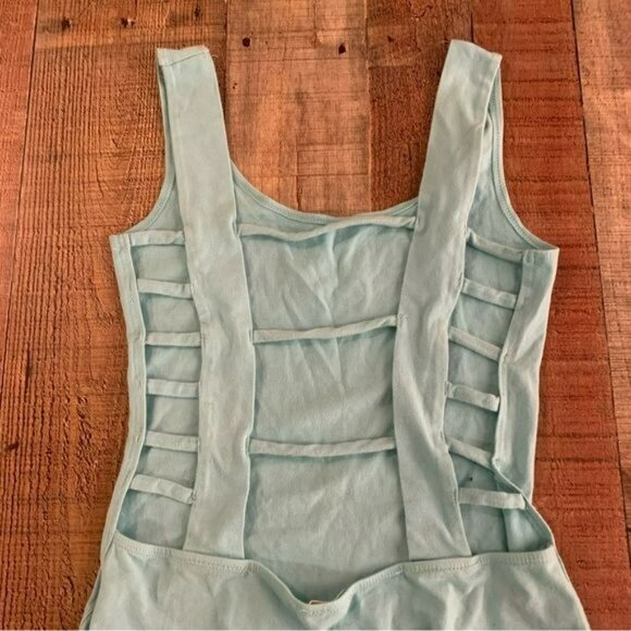 Silence + noise womens blue bodysuit with open back detail -S - Picture 7 of 7